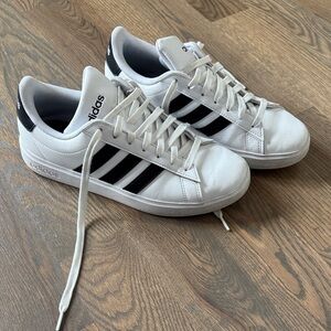 adidas White and Black Low-Top Sneakers